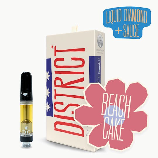District Cannabis - Beach Cake Liquid Diamonds and Sauce Cartridge - 1