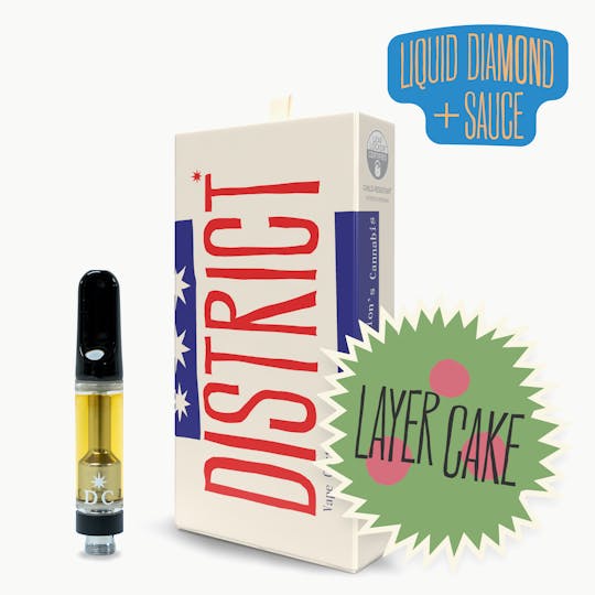 District Cannabis - Layer Cake Liquid Diamonds and Sauce Cartridge - 1