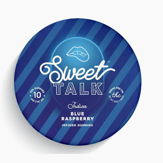 Sweet Talk - Sweet Talk | Blue Raspberry Gummies | 100mg | 10ct | 10mg/ea - 1