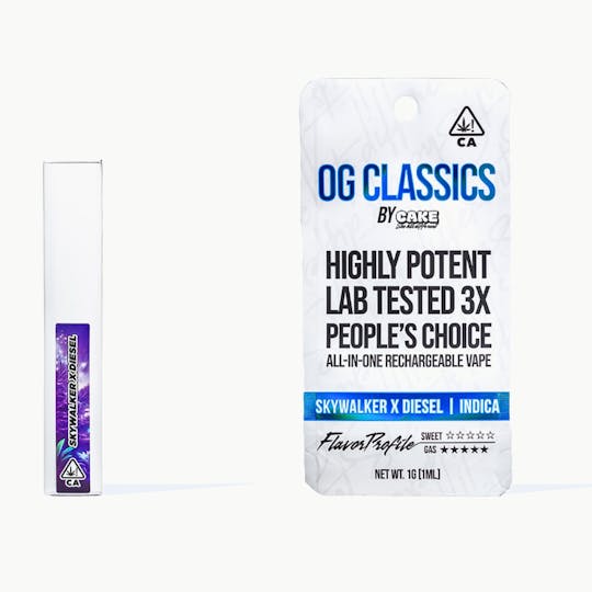 CAKE she hits different - Skywalker X Diesel - 1G - Indica - OG Classics - 1