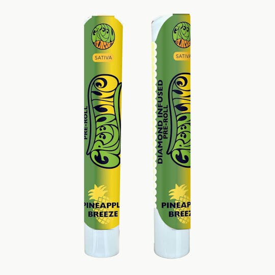 Greenline - Pineapple Breeze - Diamond Infused - Indoor Flower Pre-Roll - Sativa - 1g - 1