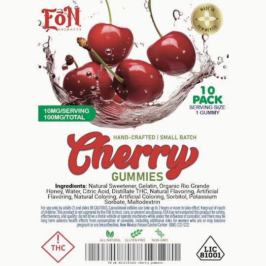 Eon Extracts - EoN - 100mg Red Cherry Gummies - 1