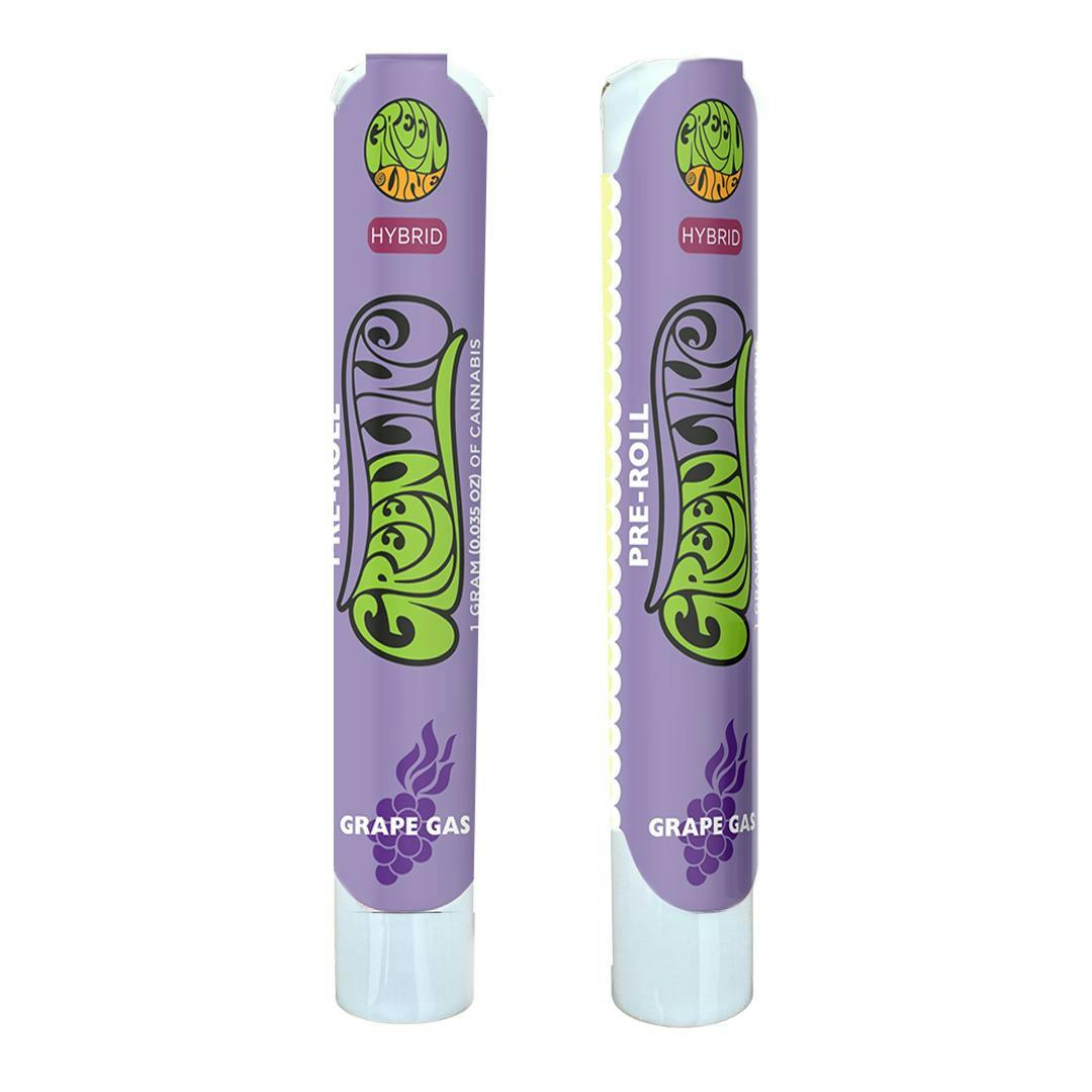Greenline - Grape Gas - Indoor Flower Pre-Roll - Hybrid - 1g - 1