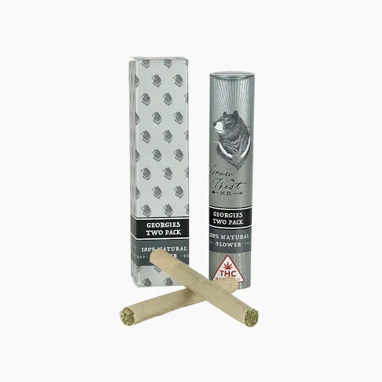 Grow West Cannabis Company - Twin Peaks | Georgies | 2 Pack Pre-Roll | 1g - 1