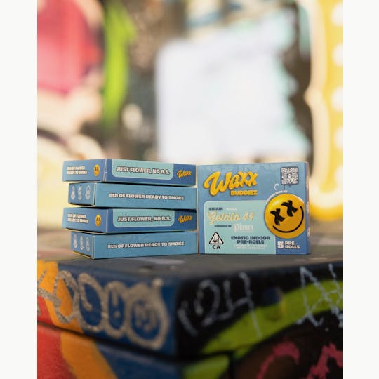 Waxx - 8TH OF FLOWER READY TO SMOKE - Gelato 41 Waxx Buddiez 3.5G Pre-Rolls - 1