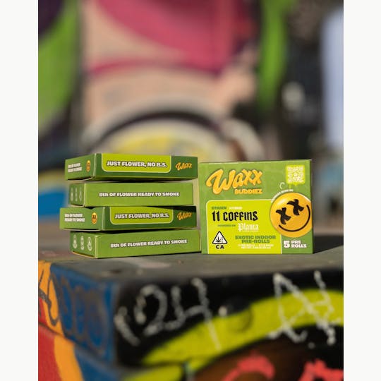Waxx - 8TH OF FLOWER READY TO SMOKE - 11 Coffins Waxx Buddiez 3.5G Pre-Rolls - 1