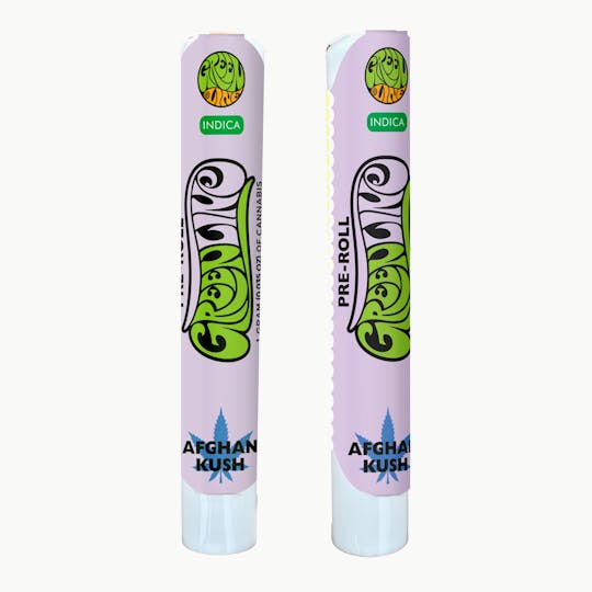 Greenline - Afghan Kush - Indoor Flower Pre-Roll - Indica - 1g - 1