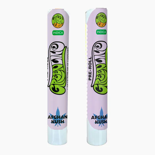 Greenline - Afghan Kush - Indoor Flower Pre-Roll - Indica - 1g - 1
