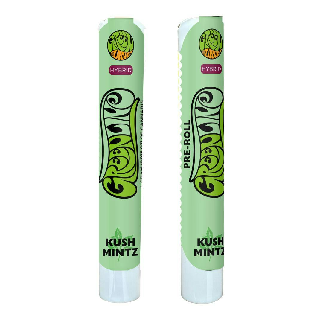 Greenline - Kush Mintz - Indoor Flower Pre-Roll - Hybrid - 1g - 1