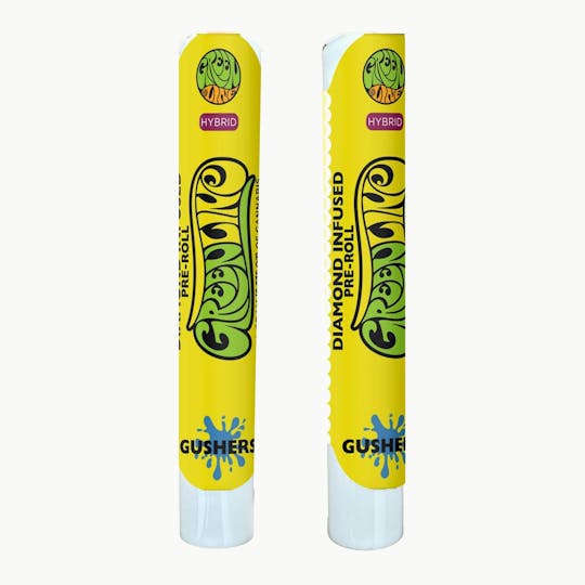 Greenline - Gushers - Diamond Infused - Indoor Flower Pre-Roll - Hybrid - 1g - 1