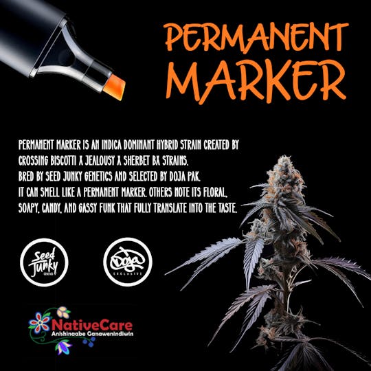NativeCare Brand - Permanent Marker Flower - 3.5g - 1