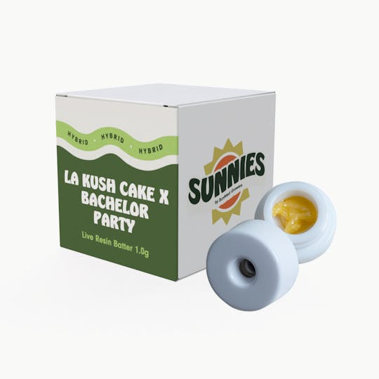 SunMed Growers - LA Kush Cake x Bachelor Party Live Resin Batter 1.0g - 1