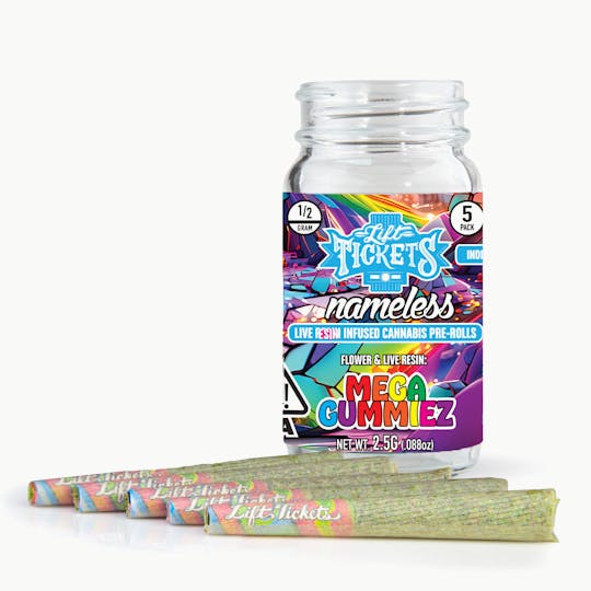 Lift Tickets - Mega GummieZ - Infused Pre-Roll 5-Pack - 1