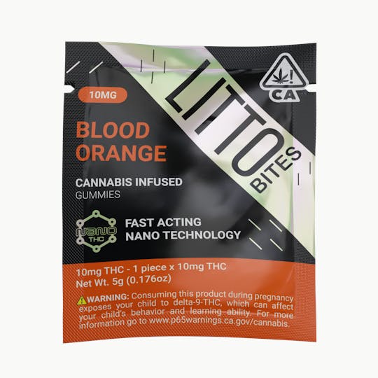 LITTO - LITTO Bites - Edibles - Blood Orange - 10MG - 1 Pack - 1