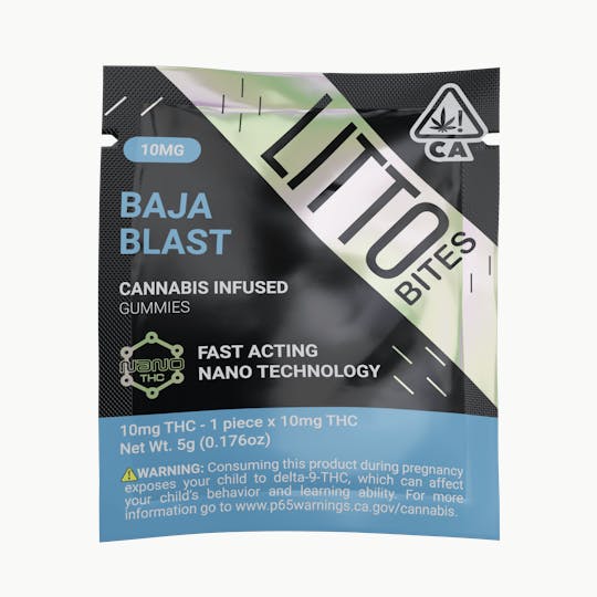 LITTO - LITTO Bites - Baja Blast - Edibles - 10MG - 1 Pack - 1