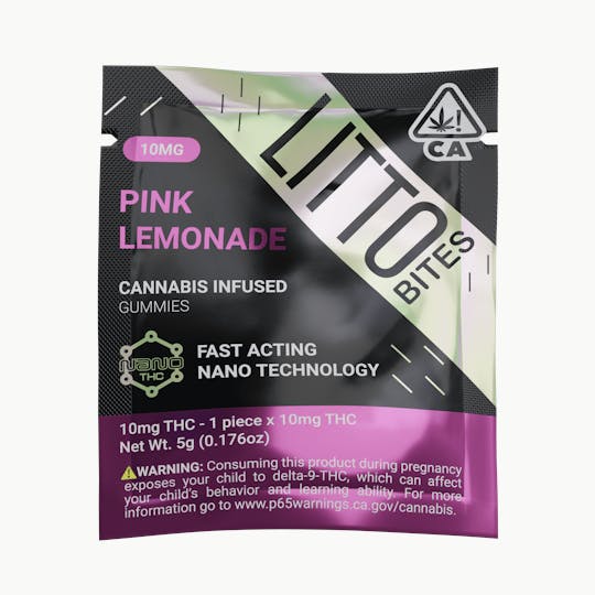LITTO - LITTO Bites - Pink Lemonade - Edibles - 10MG - 1 Pack - 1