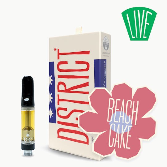 District Cannabis - Beach Cake Live Resin Vape Cart - 1