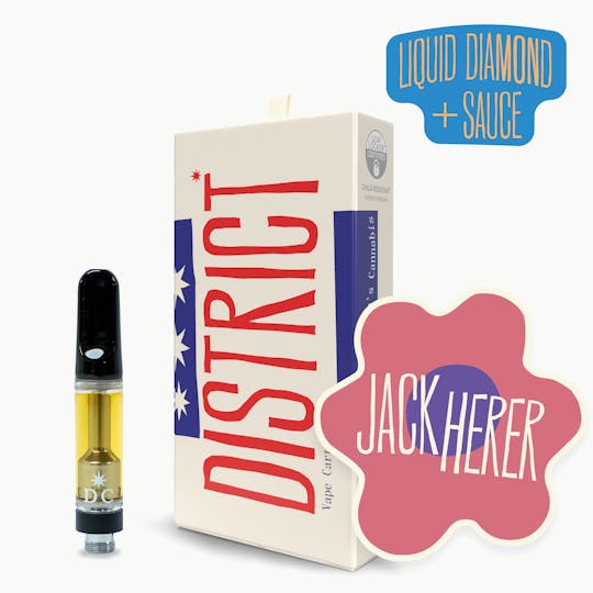 District Cannabis - Jack Herer Liquid Diamonds and Sauce Vape Cart - 1