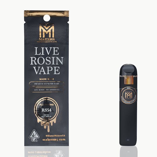 Master Makers - RS54 - 90/120u Live Rosin Disposable Vape Pen - 1