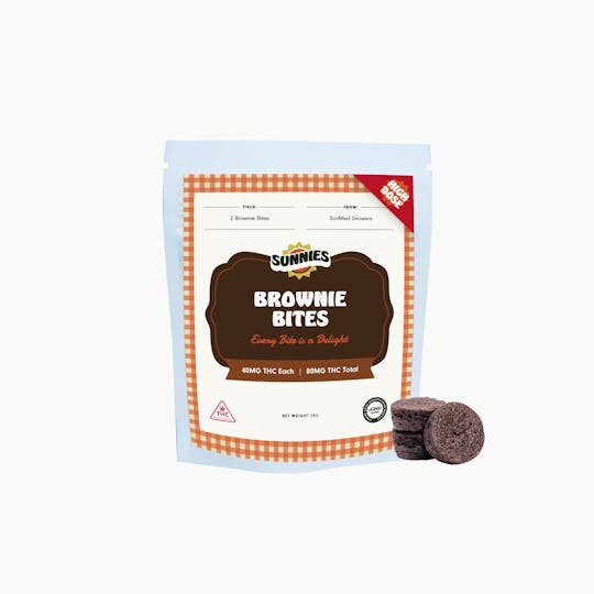 SunMed Growers - Brownie Bites Edible 80mg/2 Pack - 1