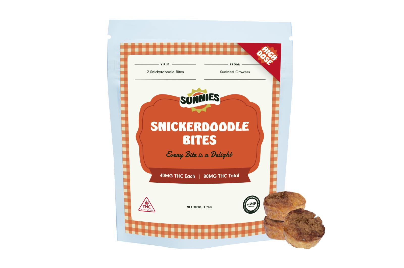 SunMed Growers - Snickerdoodle Bites 80mg/2 Pack - 1