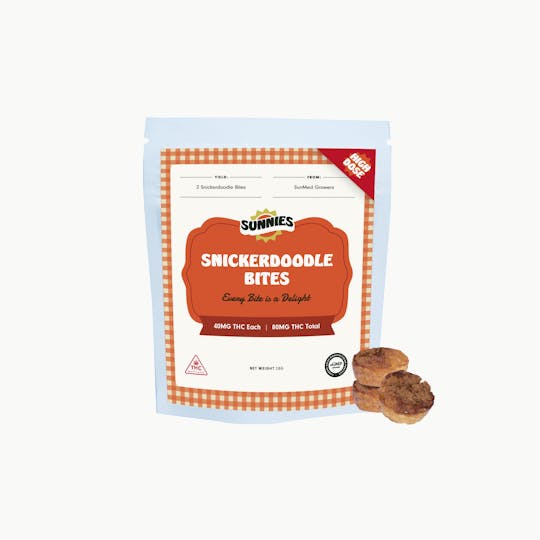 SunMed Growers - Snickerdoodle Bites Edible 80mg/2 Pack - 1