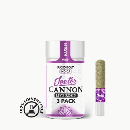 Jeeter - Jeeter Cannon Live Rosin - 3 Pack - Lucid Bolt - 1