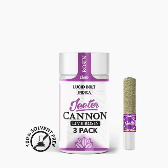 Jeeter - Jeeter | Lucid Bolt | Live Rosin Cannons | Infused Minis | 0.5g each | 3pk - 1