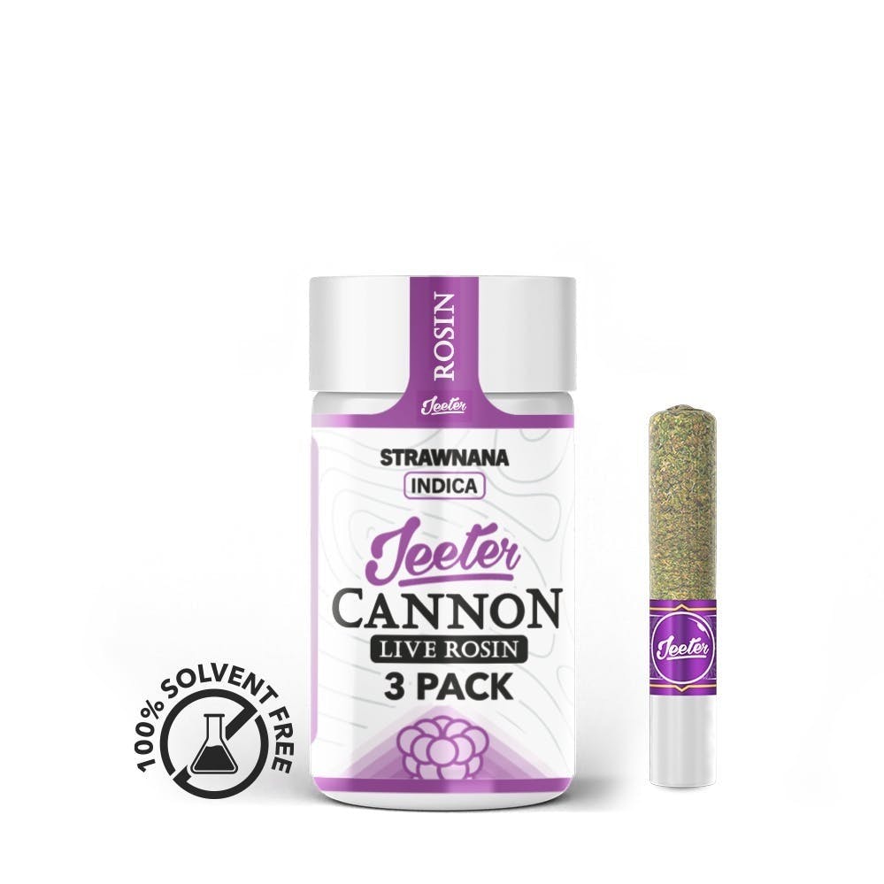 Jeeter - Jeeter | Strawnana | Live Rosin Cannons | Infused Minis | 0.5g each | 3pk - 1