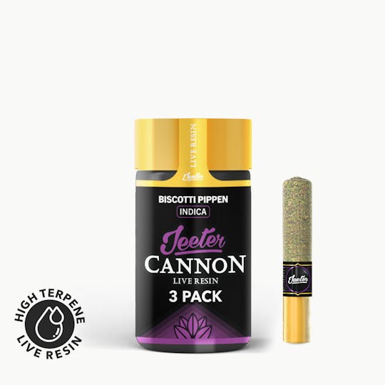 Jeeter - Jeeter Cannon Live Resin - 3 Pack - Biscotti Pippen - 1