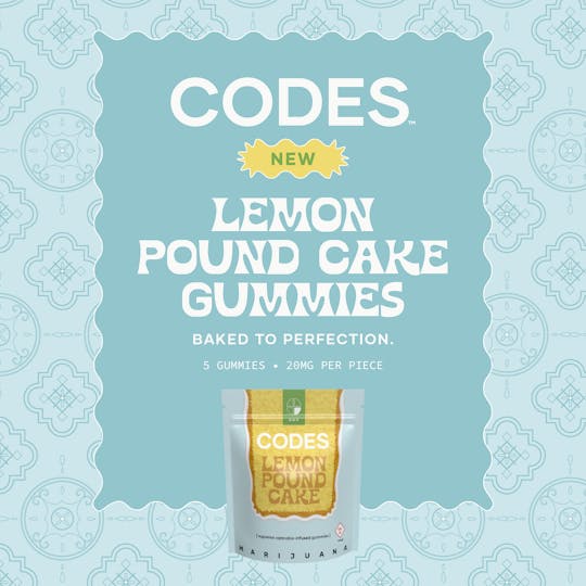Codes - Codes: Gummies | Lemon Pound Cake | 100mg | 5pk - 1