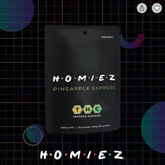 HOMIEZ - HOMIEZ | Gummies 100mg | Pineapple Express - 1