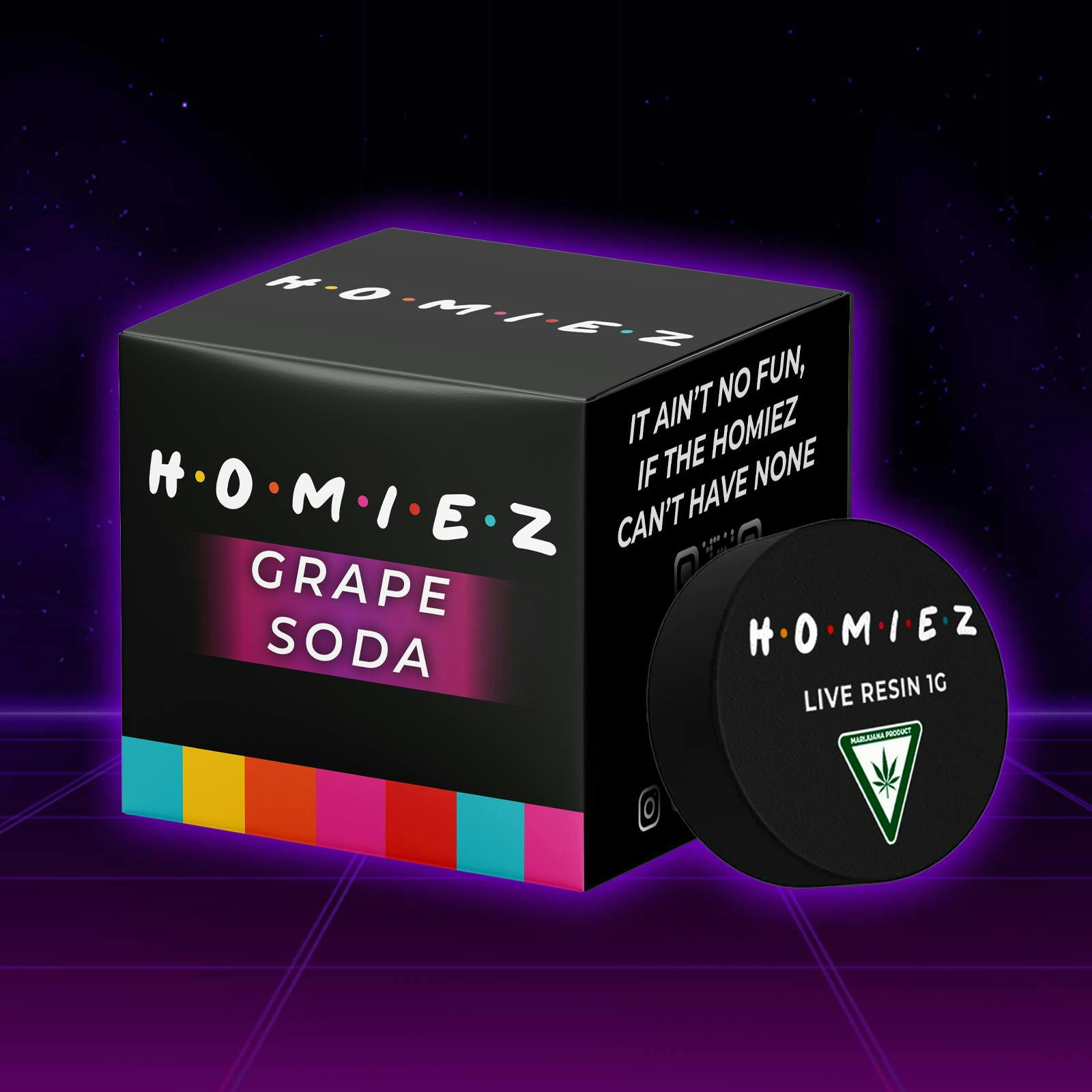 HOMIEZ - HOMIEZ | Live Resin 1g | Grape Soda - 1