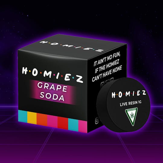 HOMIEZ - HOMIEZ | Live Resin 1g | Grape Soda - 1