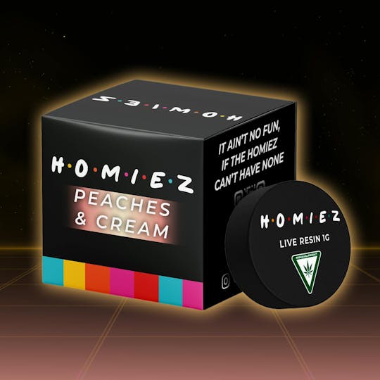 HOMIEZ - HOMIEZ | Live Resin 1g | Peaches & Cream - 1