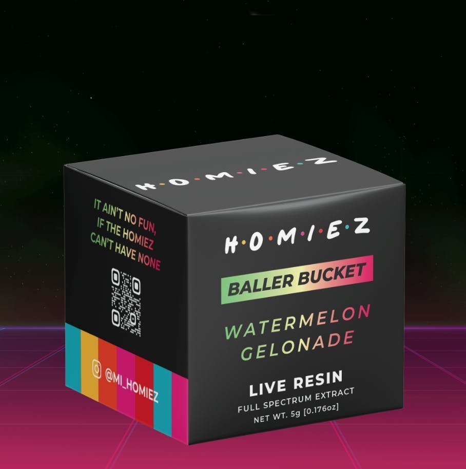 HOMIEZ | 5g Live Resin Baller Bucket | Watermelon Gelonade - HOMIEZ