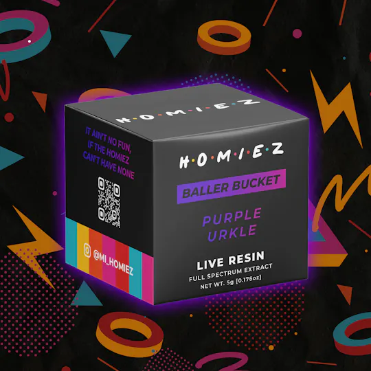 HOMIEZ - HOMIEZ | 5g Live Resin Baller Bucket | Purple Urkle - 1