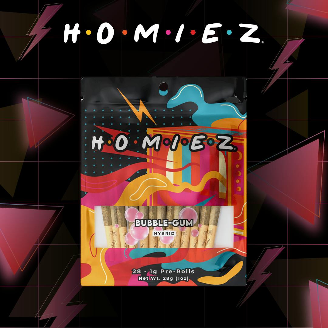 HOMIEZ - HOMIEZ | 28 Pack Pre-Rolls | Bubble-Gum - 1