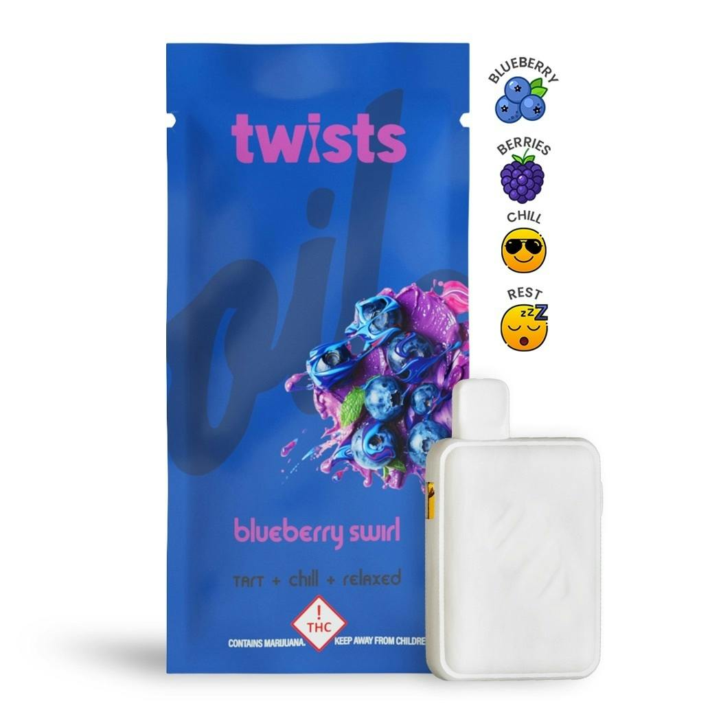 Craft Concentrates - Blueberry Swirl Flavor - "Twists" AIO 'Tugboat' (1g) - by Oil® - 1