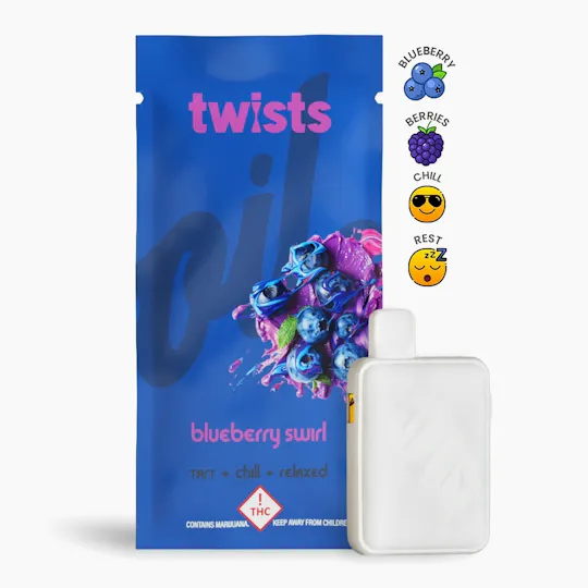 Craft Concentrates - Blueberry Swirl Flavor - "Twists" AIO 'Tugboat' (1g) - by Oil® - 1