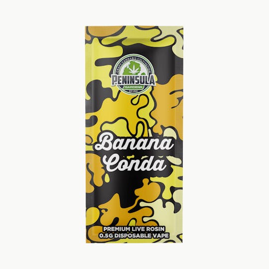 Peninsula Gardens - Banana Conda Live Rosin Vape .5g - 1