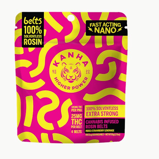 KANHA - KANHA | Live Rosin Belts | Strawberry Lemonade | Indica | 4-pack - 1