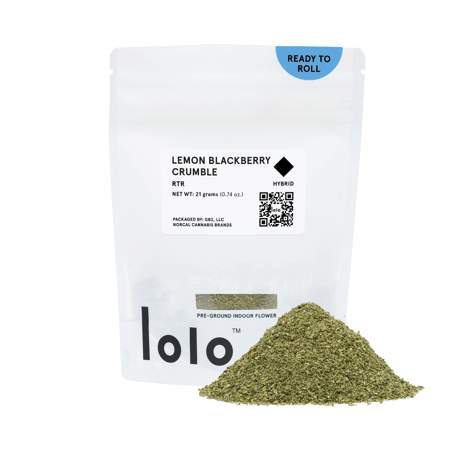 lolo - lolo | Lemon Blackberry Crumble | Indoor Ready To Roll | 21g - 1