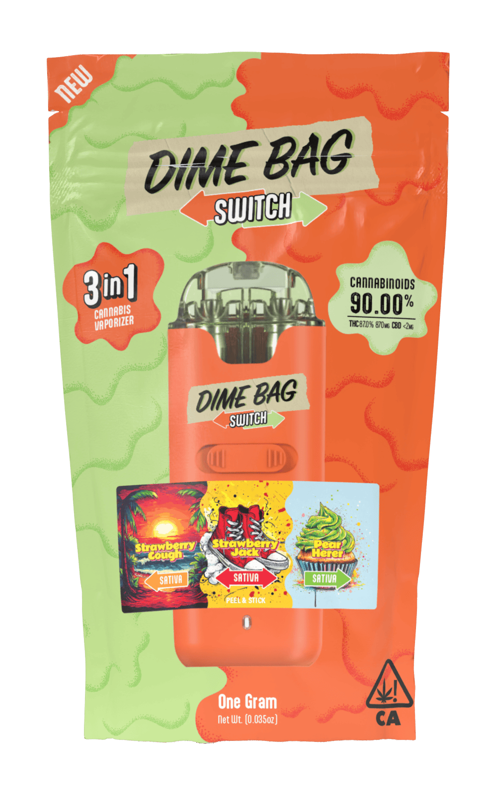 Dime Bag - Dime Bag | Strawberry Cough x Pear Herer Sativa SWITCH (1g) - 1