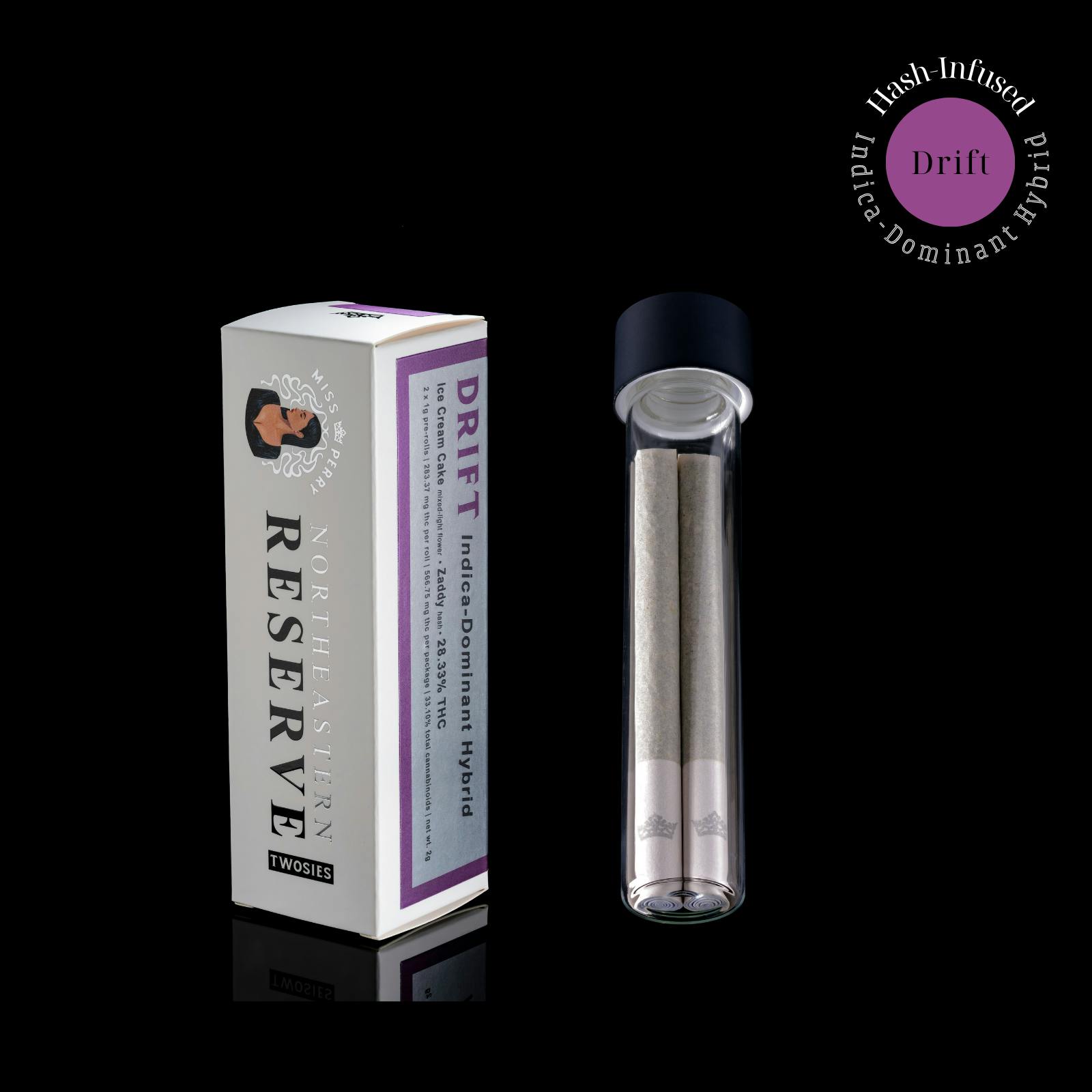 Miss Perry Northeastern Reserve - Ice Cream Cake X Zaddy | Hash Infused Pre-Roll | 2G - 1