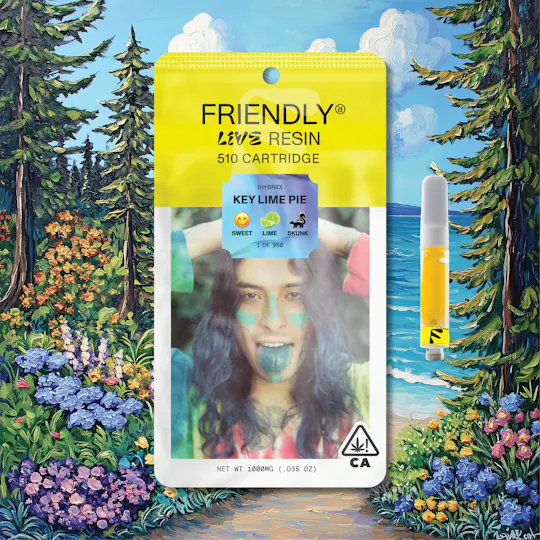 Friendly Brand - Friendly Brand | Key Lime Pie | Live Resin Cartridge | 1g - 1