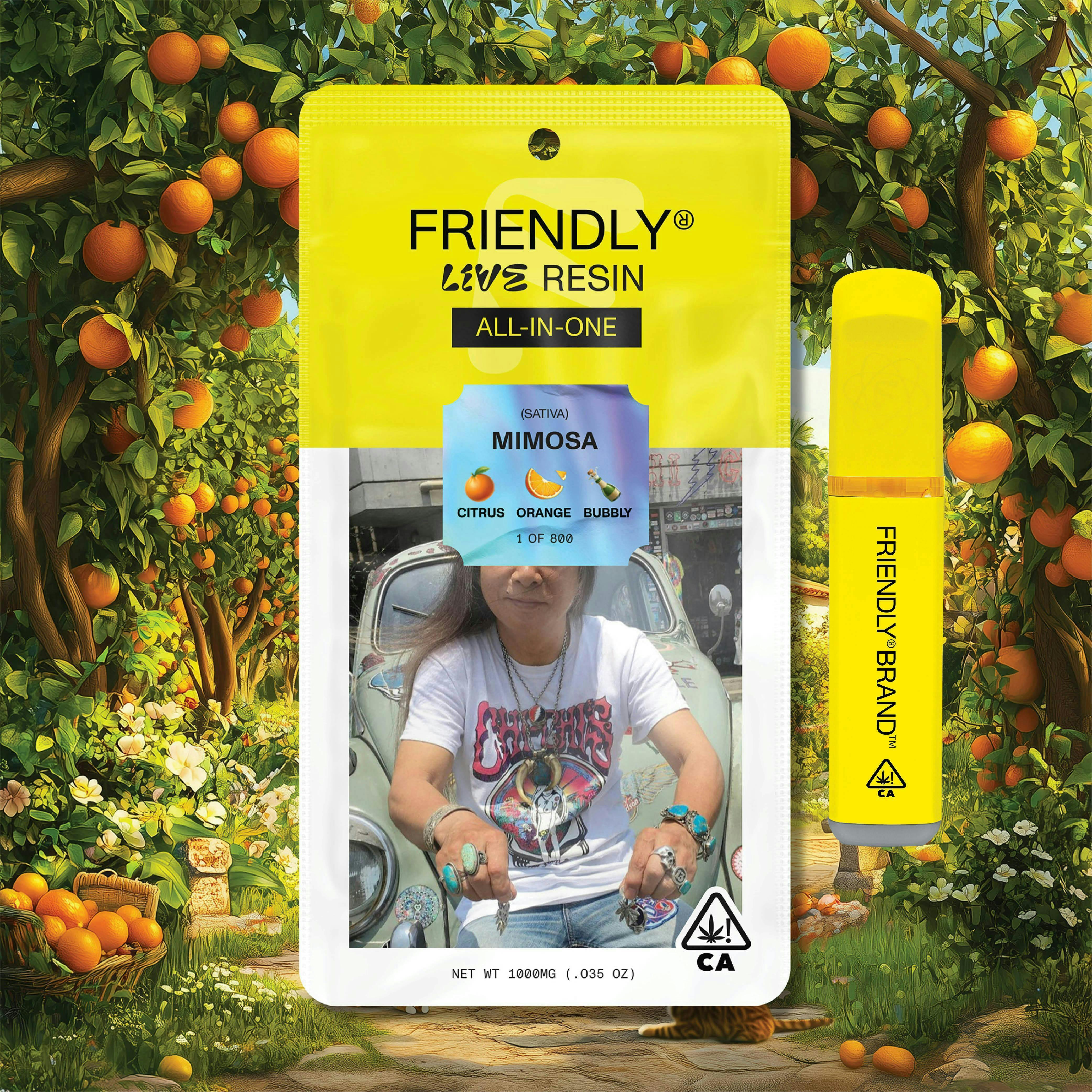 Friendly Brand - Friendly Brand | Mimosa | Live Resin AIO | 1g - 1