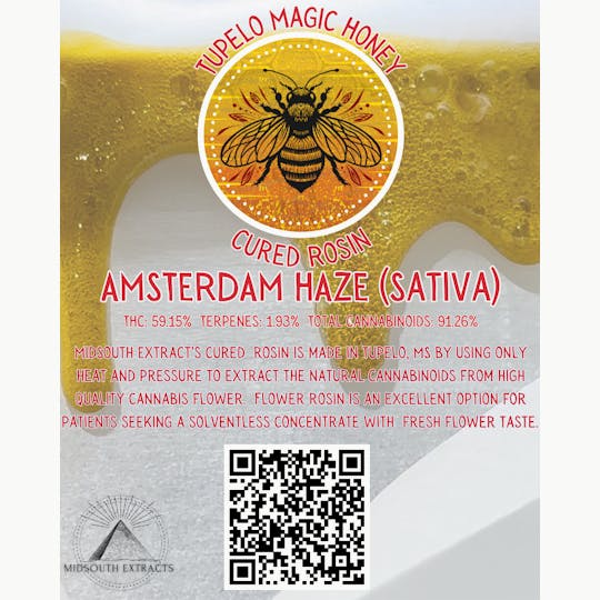 MidSouth Extracts - 1g Flower Rosin - Amsterdam Haze - 1