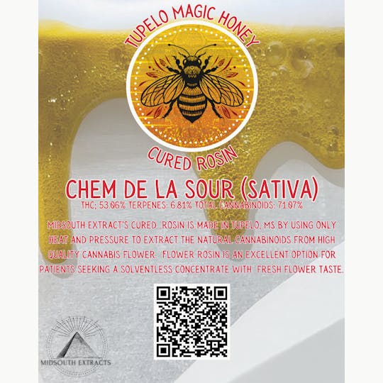 MidSouth Extracts - 1g Flower Rosin - Chem De La Sour - 1
