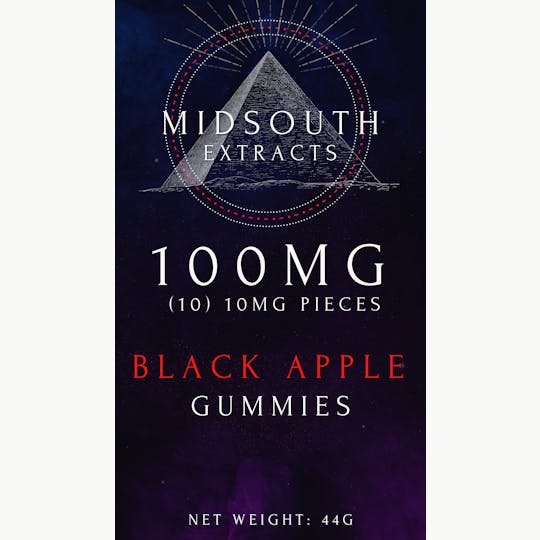 MidSouth Extracts - Gummies - 100mg - Black Apple - 1